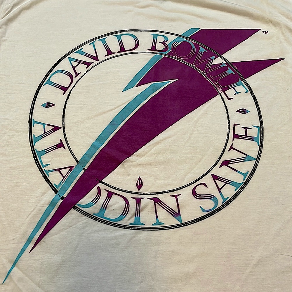 David bowie white T-shirt